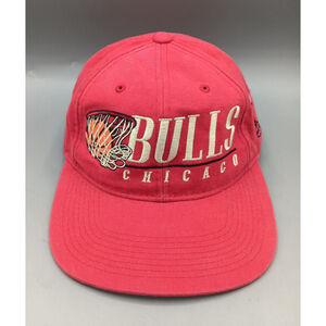 Mitchell & Ness HWC Chicago Bulls Snapback Hat NBA Cap Red 100% Cotton
